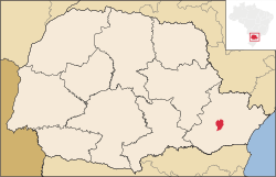 Location of Curitiba