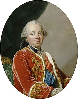 Portrait painting of Étienne François de Choiseul (1719-1785) Duke of Choiseul by Louis Michel van Loo (Versailles)