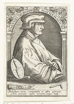 Portret van Johannes Stöffler Ioannes Stoflerus (titel op object), RP-P-OB-31.460
