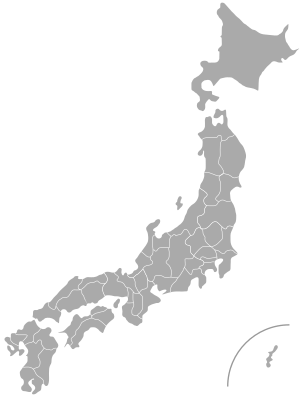 Prefectures of Japan gray.svg