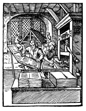 Printer in 1568-ce