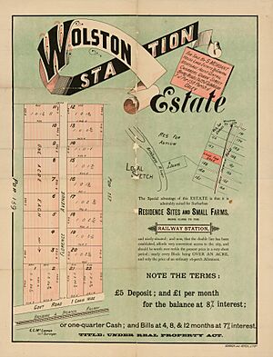 Real estate map of Wolston Station Estate, Wacol, ca. 1900 (26397909585)