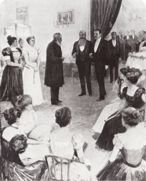 Reception for Lord Milner at President Steyn's, May 31, 1899