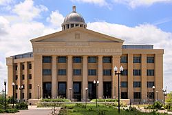 The Rockwall County Courthouse in Rockwall