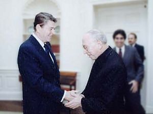 Ronald Reagan and Agostino Casaroli