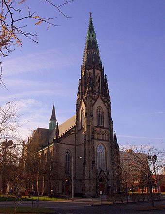Saint Joseph Catholic Church (Detroit, MI) - exterior, quarter view.jpg