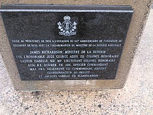 Salaberry Armoury plaque 2014