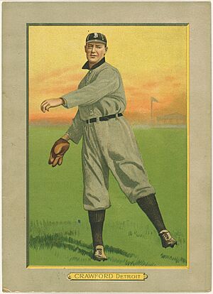 Sam Crawford, Detroit Tigers, baseball card portrait LCCN2007685676