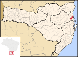 Location of Itajaí
