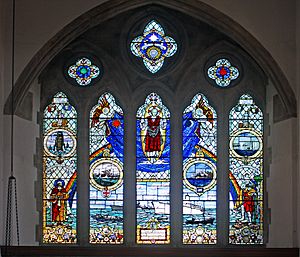 Seafarers Chapel window, St Mary's Church, Southampton, Hampshire