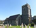 St John the Evangelist's Church, Stoke Road, Guildford (April 2014, from North-Northwest) (2)