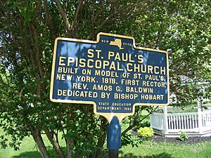 St Pauls Episcopal Church Marker Waddington NY May 11
