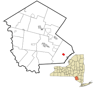 Location of Wurtsboro in Sullivan County, New York