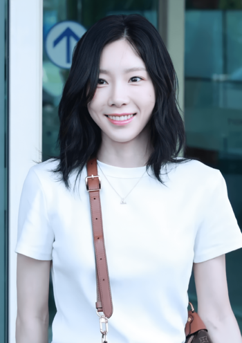 Taeyeon at Incheon Airport in July 2023