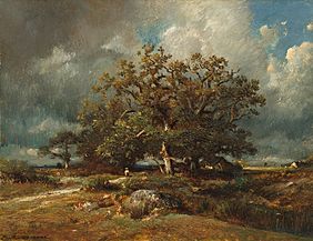 The Old Oak by Jules Dupré, c1870