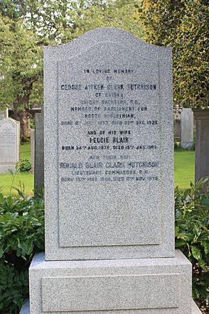 The grave of George Hutchison MP, Dean Cemetery, Edinburgh