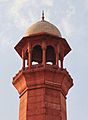 Top of a minaret at Badshahi Masjid