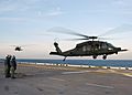 Two UH-60M, 160th SOAR on USS Bataan on 10 Feb. 2006