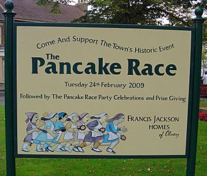UK Olney (Pancake Sign)