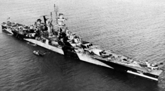 USS Alaska (CB-1) at anchor, in 1944