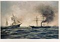 US Navy 030204-N-0000X-001 This 1922 artwork depicts the sinking of the Confederate ship CSS Alabama