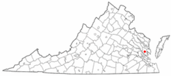 Location of Gloucester Courthouse, Virginia