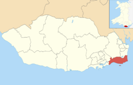 Vale of Glamorgan UK ward location - Sully