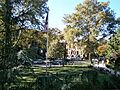 Van Vorst Park looking southwest to Jersey Avenue JC,NJ