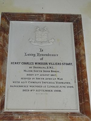 Villiers-Stuart grave marker