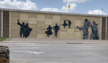 West TX Czech decoration on east size of I35