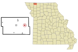 Location of Allendale, Missouri
