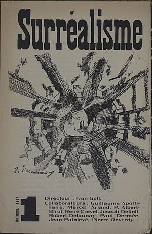 Yvan Goll, Surréalisme, Manifeste du surréalisme, Volume 1, Number 1, October 1, 1924, cover by Robert Delaunay