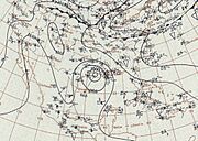 1900 Galveston hurricane weather map 9-8-1900 (41089)
