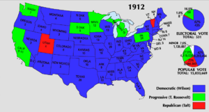 1912 Electoral Map
