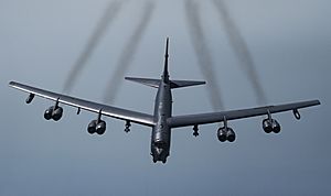 A Boeing B-52H Stratofortress in flight over the Persian Gulf (190521-F-XN348-9173)