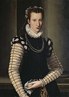 Allori - Portrait of a Lady in Black and White, about 1590-1599