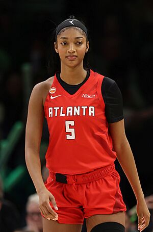 Angel Reese with the Atlanta Dream