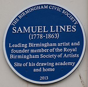 Blue plaque - Birmingham Samuel Lines