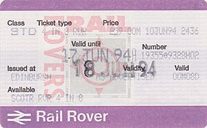 British Rail - Rail Rover 4 in 8 - June 1994