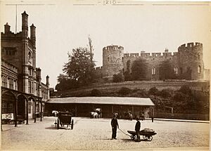 Castle in Shrewsbury England by Francis Bedford, c. 1863-1884