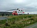 Coastguard Helicopter at Portree - geograph.org.uk - 802391