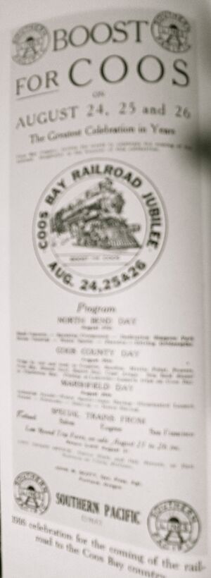 Coos Bay Railroad ad