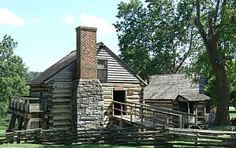 Cyrus McCormick Farm - view from north in afternoon July 2012.JPG
