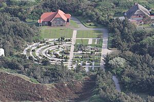 Dünenfriedhof Langeoog (Luftaufnahme)