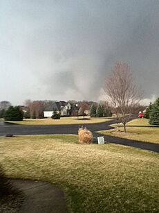 Dexter tornado outside Brass Creek