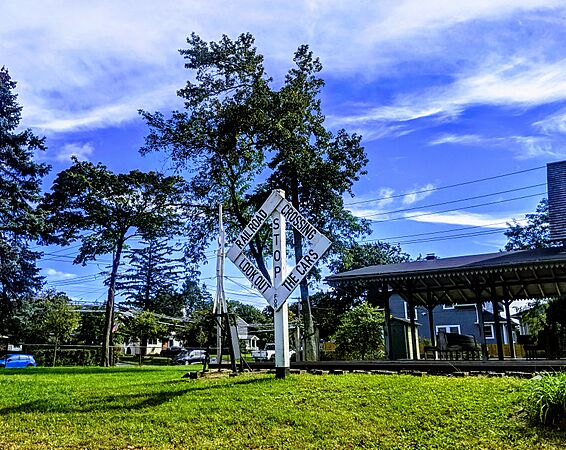 Diamond Rail crossing sign 20211012 175138523