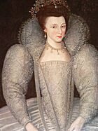 Elizabeth Vernon, Countess of Southampton attributed to Marcus Gheeraerts the Younger