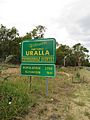Entry sign, Uralla, NSW