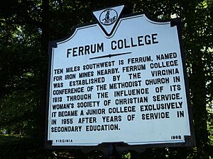 Ferrum College Historic Marker