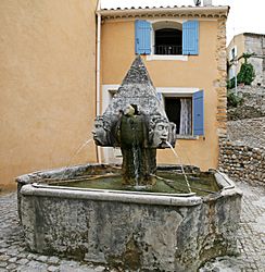 The fountain in Saint-Roman-de-Malegarde